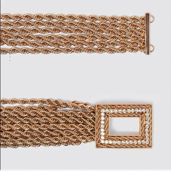 Zara Gold Chain Rope Belt - Picture 3 of 10
